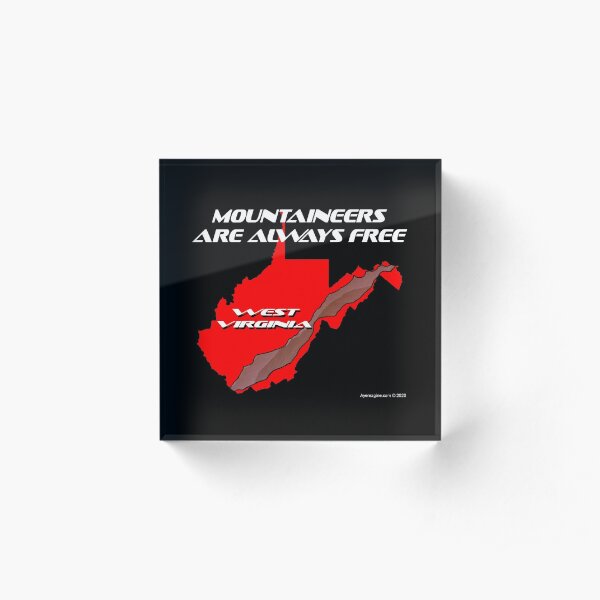 Mountaineer State Acrylic Block