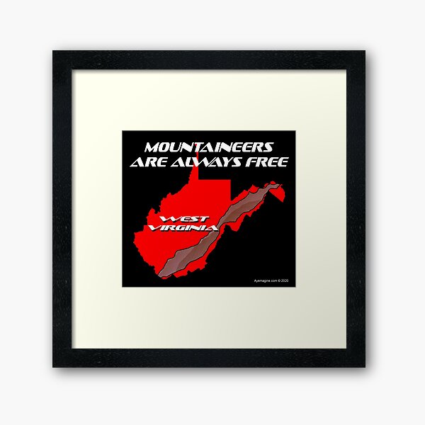 Mountaineer State Framed Art Print