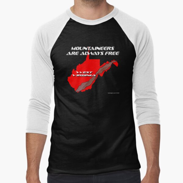 Mountaineer State Baseball ¾ Sleeve T-Shirt