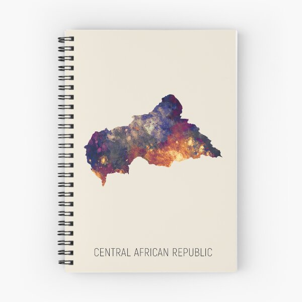 Item preview, Central African Republic Watercolor Map designed and sold by ArtPrints.