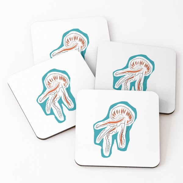 Item preview, Jellyfish colors minimalist design sea  designed and sold by Tropical Blood.