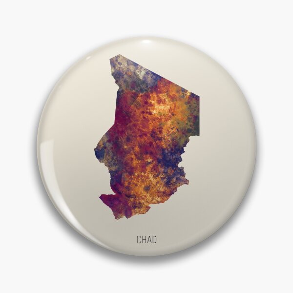 Item preview, Chad Watercolor Map designed and sold by ArtPrints.
