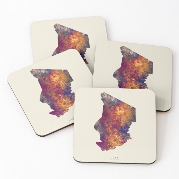 Item preview, Chad Watercolor Map designed and sold by ArtPrints.