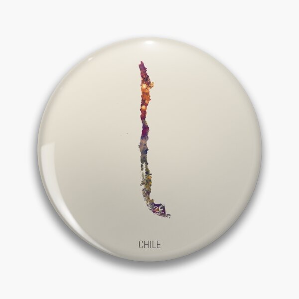 Item preview, Chile Watercolor Map designed and sold by ArtPrints.