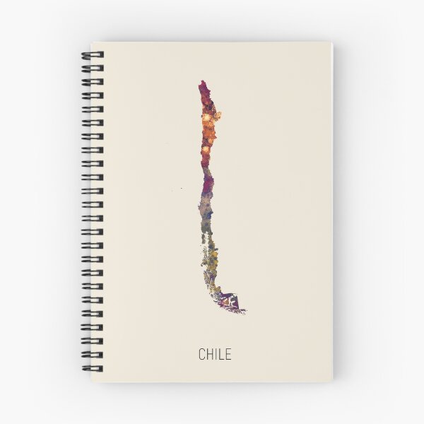 Item preview, Chile Watercolor Map designed and sold by ArtPrints.