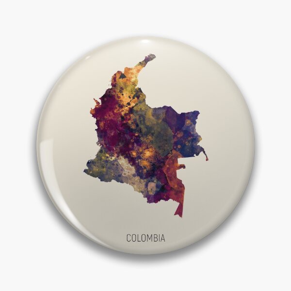 Artikelvorschau, Colombia Watercolor Map entworfen und verkauft von ArtPrints.