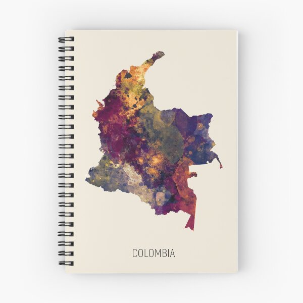 Item preview, Colombia Watercolor Map designed and sold by ArtPrints.