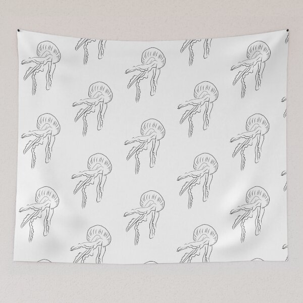 Item preview, Jelly fish minimalist design lines  designed and sold by Tropical Blood.