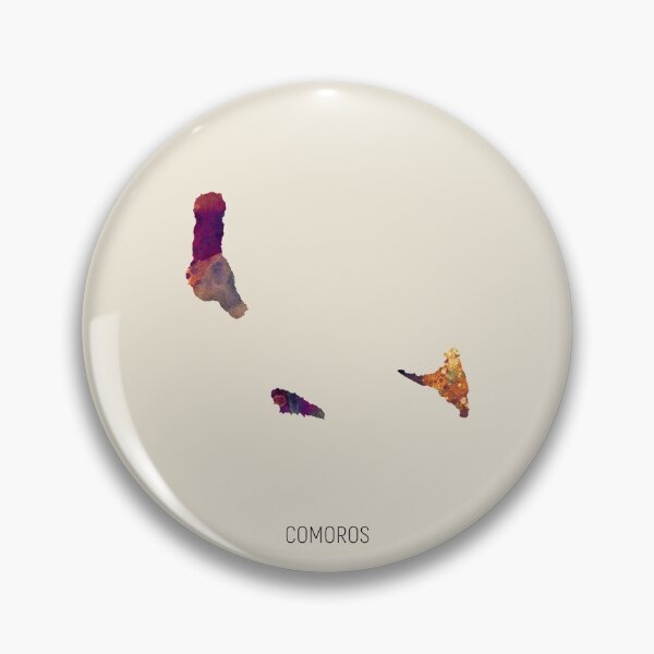 Item preview, Comoros Watercolor Map designed and sold by ArtPrints.