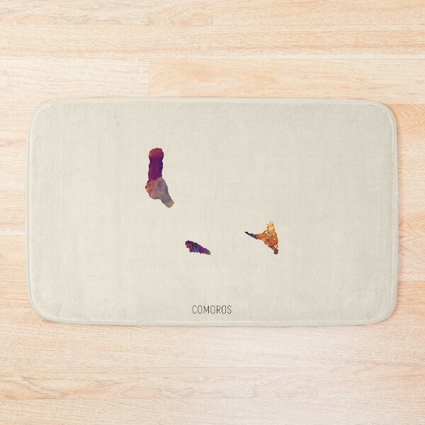 Item preview, Comoros Watercolor Map designed and sold by ArtPrints.