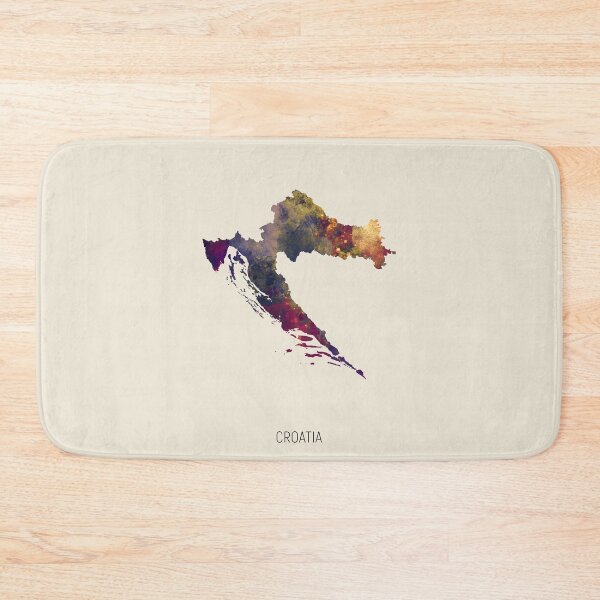 Artikelvorschau, Croatia Watercolor Map entworfen und verkauft von ArtPrints.