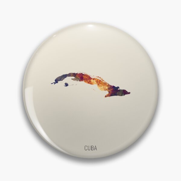Artikelvorschau, Cuba Watercolor Map entworfen und verkauft von ArtPrints.