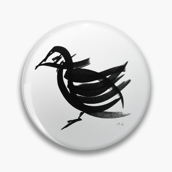 Bird - Fusion of pen strokes Pin