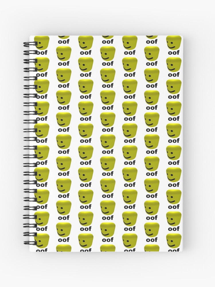 Roblox Oof Spiral Notebook By Amemestore Redbubble - bof roblox
