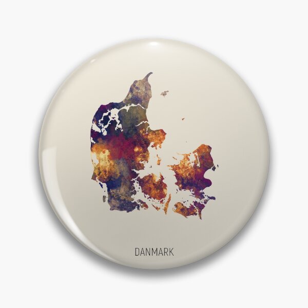 Item preview, Danmark Watercolor Map designed and sold by ArtPrints.