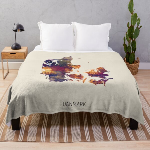 Item preview, Danmark Watercolor Map designed and sold by ArtPrints.