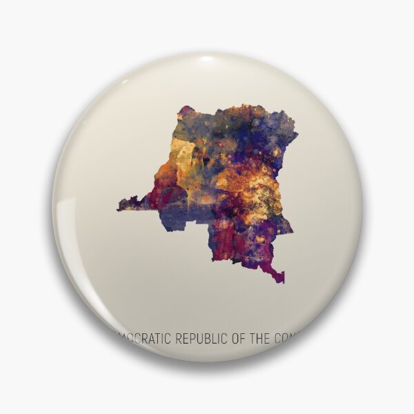 Item preview, Democratic Republic of the Congo Watercolor Map designed and sold by ArtPrints.