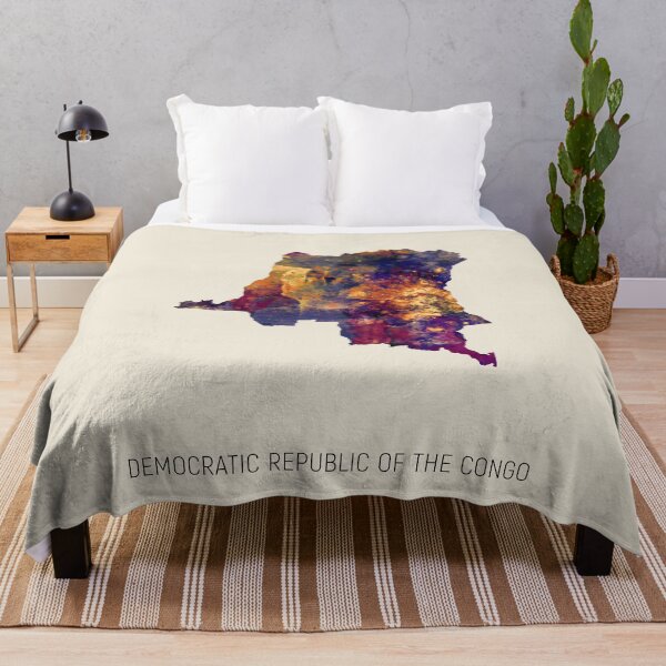 Item preview, Democratic Republic of the Congo Watercolor Map designed and sold by ArtPrints.