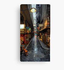 An empty Centre Place, Melbourne Canvas Print