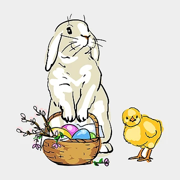 Artwork thumbnail, Happy Easter Rabbit by samer11