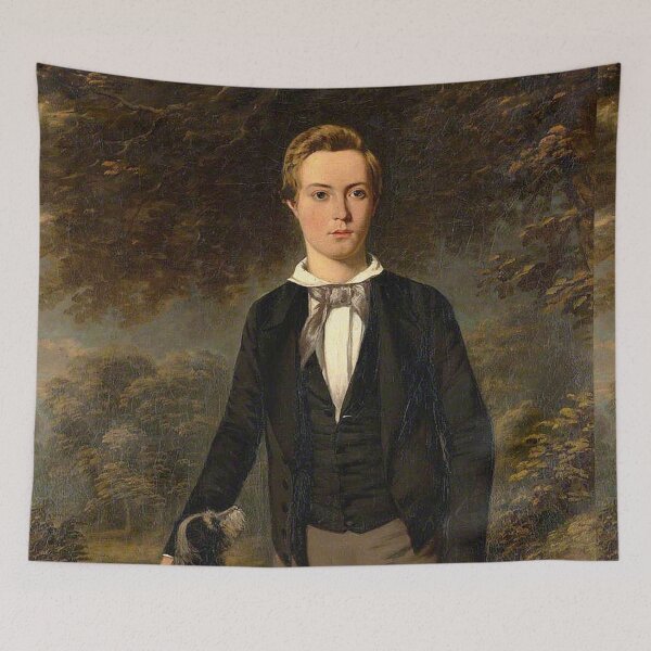 Artikelvorschau, Young boy vintage illustration entworfen und verkauft von Vintage Designs +.