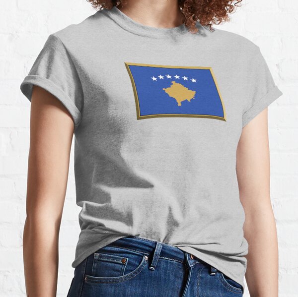 Kosovo Flaggenaufkleber, Geschenke und Produkte Classic T-Shirt