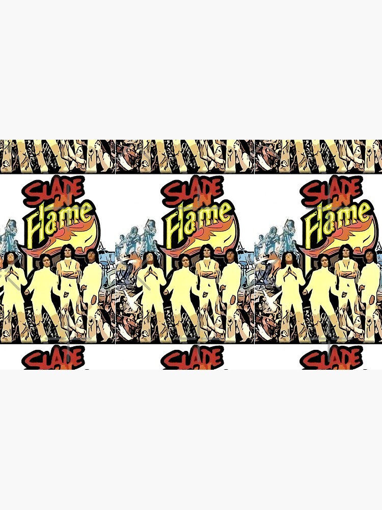 Slade in Flame film poster illustration by Artyteeslondon