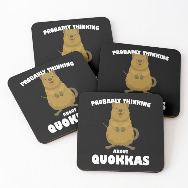 Item preview, Funny Marsupial Animal Lover Probably Thinking About Quokkas print designed and sold by jakehughes2015.