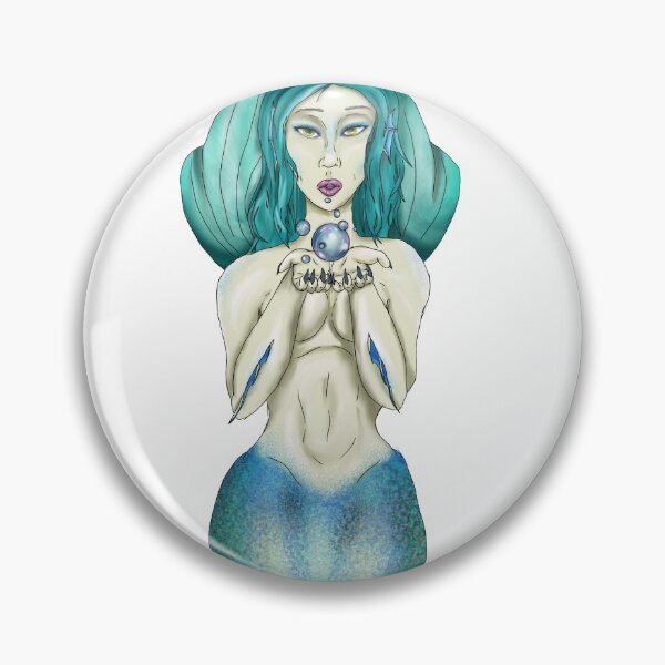 Item preview, Blue Mermaid Blowing Bubbles designed and sold by Bailey Swinney.