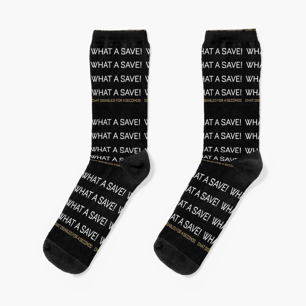 Rocket Car Soccer What A Save Chat Disabled Funny League Gifts Socks