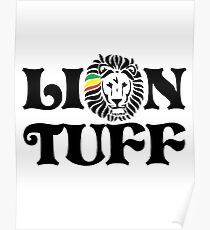 Lion Tuff HRZ BLK 2LN Poster