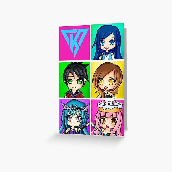 Funneh Roblox Greeting Cards Redbubble - lunar funneh and the krew roblox