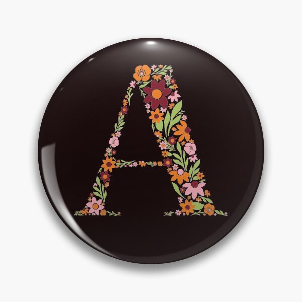Item preview, Retro Floral Letter A designed and sold by zeljkica.
