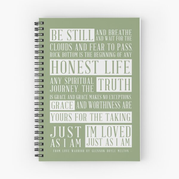 Item preview, Love Warrior Typography Art Quote from Glennon Doyle Melton designed and sold by Kristen Glanzmann.