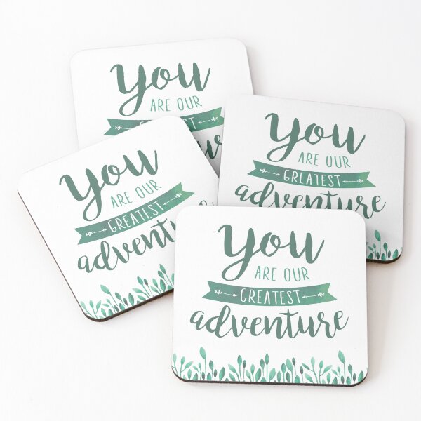 Item preview, You Are Our Greatest Adventure Green Flowers designed and sold by Kristen Glanzmann.