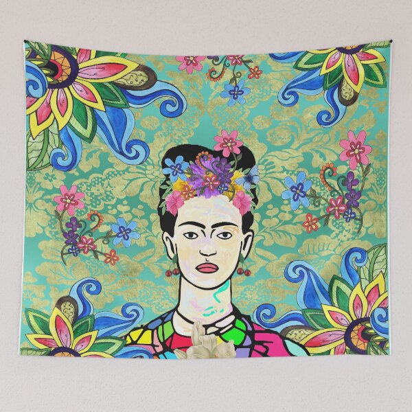 Item preview, Senorita with Flowers and Damask designed and sold by jantulov.