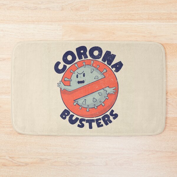 Item preview, Corona Busters Logo T Shirt Mask for Frontline Virus Covid19 Vaccinated Healthcare Hero Workers Survived ICU Nurse Doctors MD Medical Staff Self Isolating First Responders Coronabusters Volunteer designed and sold by Any Color Designs.
