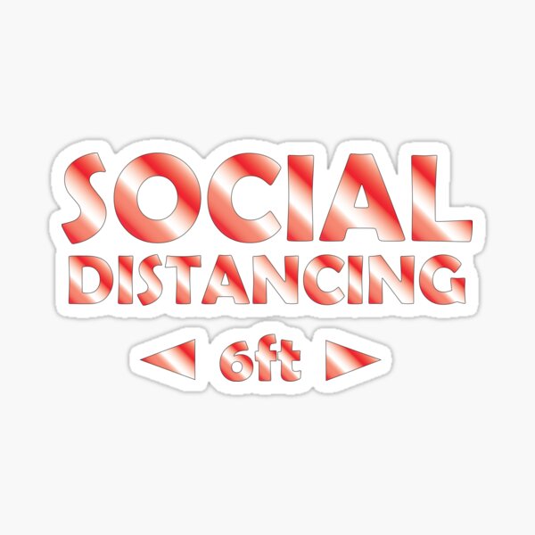 Item preview, Social distancing 6ft designed and sold by mwjupiter9999.