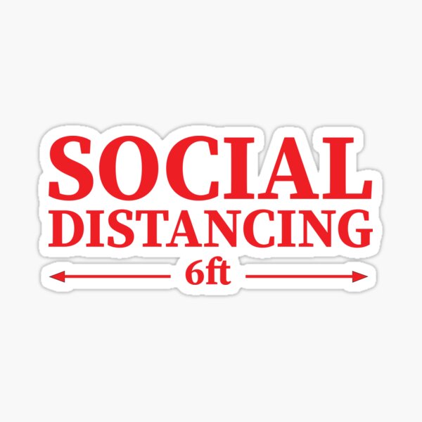 Item preview, Social distancing 6ft designed and sold by mwjupiter9999.