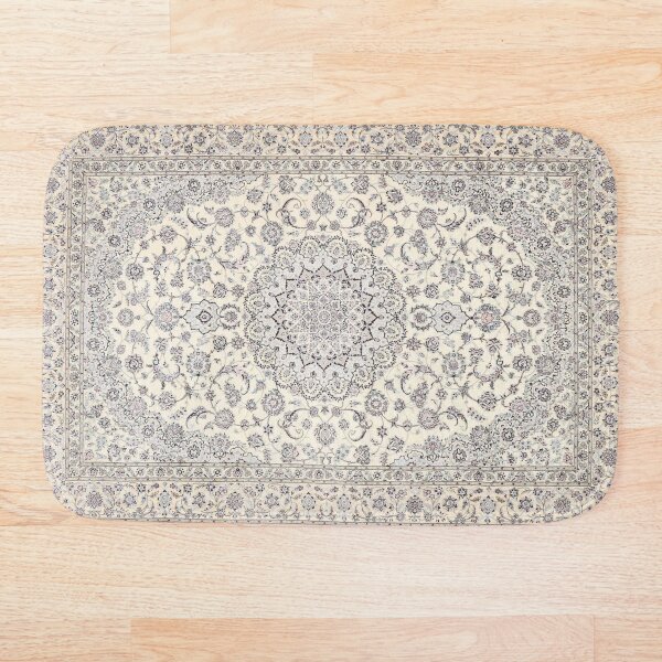 Traditional Oriental Moroccan Style Artwork Bath Mat