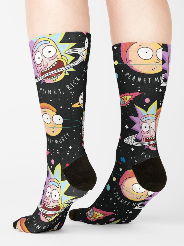 Alternate view of Rick and Morty Planets Socks
