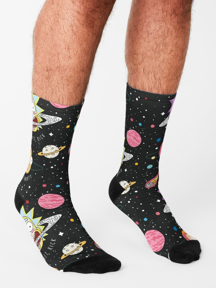 Alternate view of Rick and Morty Planets Socks