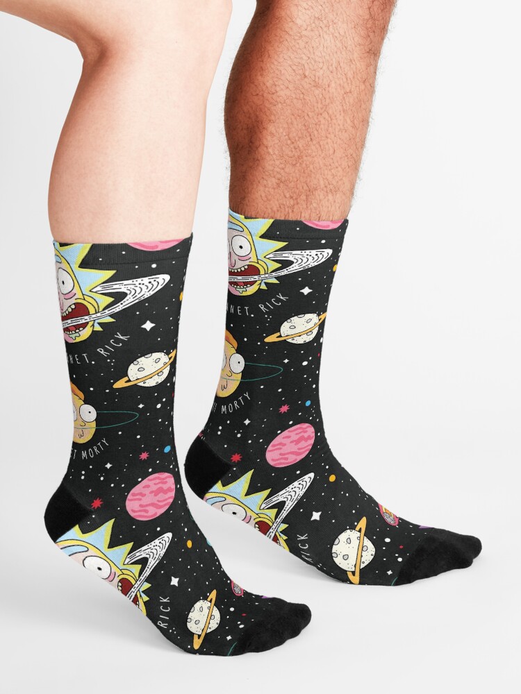 Alternate view of Rick and Morty Planets Socks