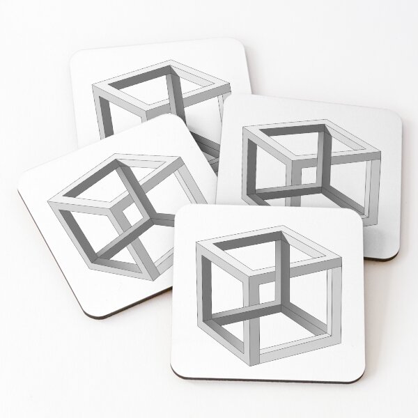 Item preview, Impossible Cube Optical Illusion  designed and sold by quackynaut.