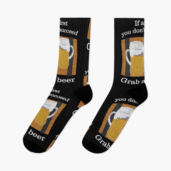 Item preview, If At First You Don't Succeed Grab A Beer, Funny Beer Quotes	 designed and sold by LifedankArt.