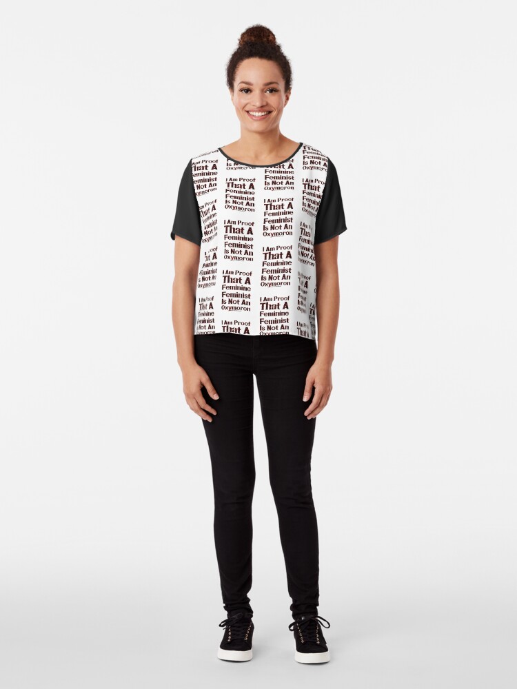 Alternate view of A Feminine Feminist Chiffon Top