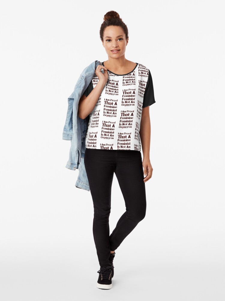 Alternate view of A Feminine Feminist Chiffon Top