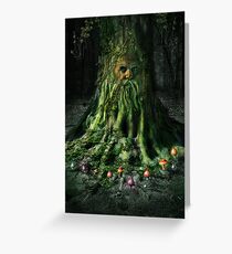 Green Man Greeting Card
