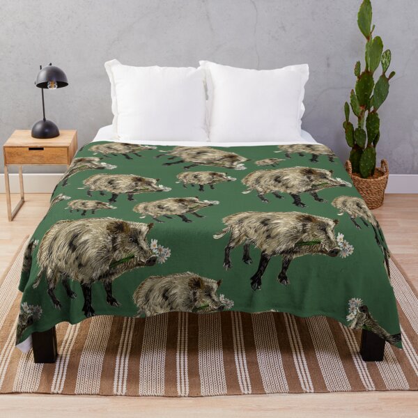 Item preview, Love a boar!! Valentine pig in green designed and sold by belettelepink.