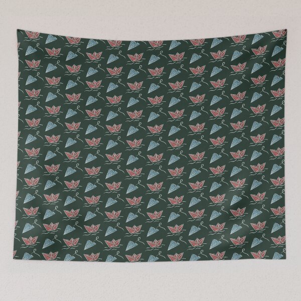 Item preview, Paper boat and plane on blackboard designed and sold by Sarcastic Life.